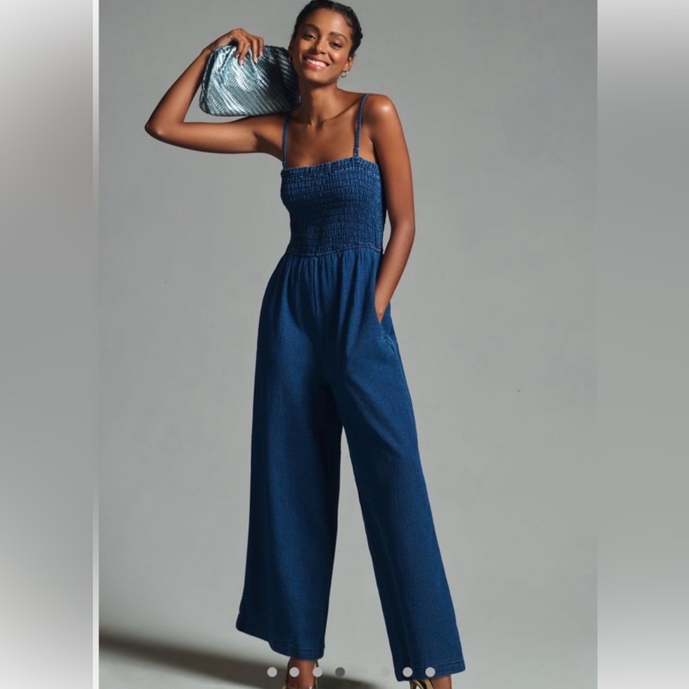 XS Anthropologie Pilcro Women's Blue Jumpsuit